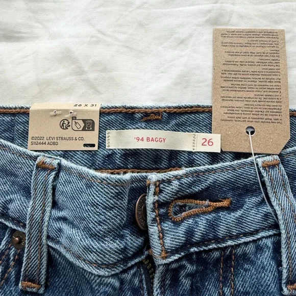 New with Tags Levis 94 Baggy Jeans - Picture 4 of 7